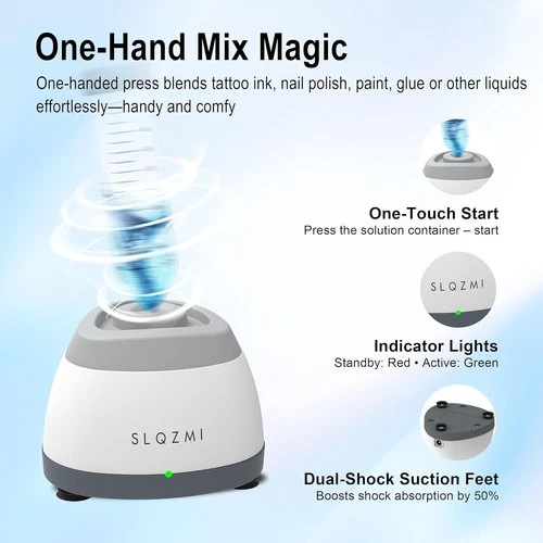 3500rpm Mini Vortex Paint Mixer, Polish, Glue, Tattoo Ink. 3s Vortex Mixer Motor image 5