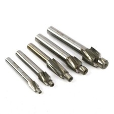 5Pcs HSS M3-M8 End Mill Set Counterbore Solid Slot Drill Bit Tool