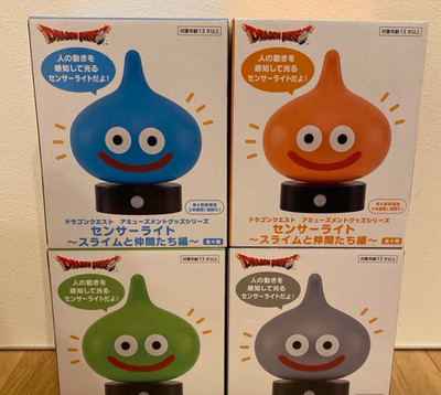 Dragon Quest AM Sensor Light Slime and Friends Komplettset 16cm