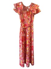 Vintage Hawaiian print Maxi Dress Size S