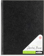 - 8.5"X 11" Hardbound Sketchbook, 110 Sheets, Black