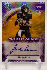 2025 Josh Hoover (TCU) Bowman's Best Univ. Gold Refractor Auto 38/50 #BOA-JHO