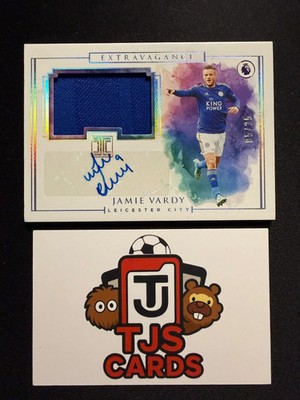 Jamie Vardy - Match-Worn Patch Auto /25 Panini Impeccable Premier League 2019/20