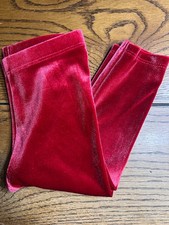 NWT Janie and Jack Merry And Bright Red Velvet Leggings Pants Size 12-18 Months