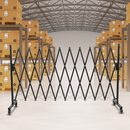 Safety Barrier Gate Portable Safety Barrier Expandable Barrier Gate with Wheel - Afbeelding 16 van 17
