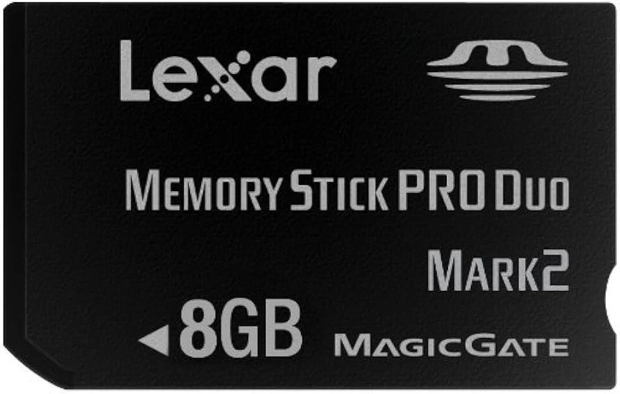 Memory Stick Pro Mark 2 MagicGate Memory Card - 8GB - Black - LEXAR - Image 2 of 2