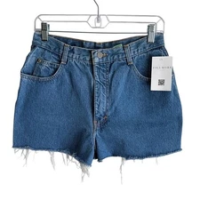 Gitano Authentic 90s High Waisted Cut Off Denim Jeans Size 14 Short