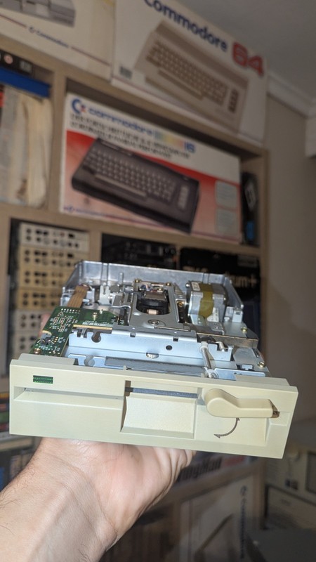 GREY TEAC FD-55BR 105-U 5.25" Floppy Disk Drive 360kb For XT 8088 + Cable Tested
