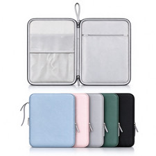 Laptop Sleeve Bag 10.9 Inch PU Leather Waterproof Padded Shockproof Multi Pocket