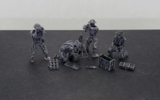 Mortero británico de 3 pulgadas de la Segunda Guerra Mundial con tripulación (4 modelos) varias escalas Warga histórica