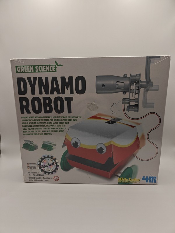 Green Science Dynamo Robot Brand New & Sealed No batteries required!