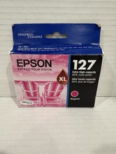 Genuine Epson 127 Magenta Ink Cartridge NX625 WF7010 WF7510 WF7520 WF3520 WF3540