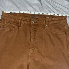 Judy Blue High Rise Wide Leg Crop Jeans Womens 15/32 Camel Stretch Denim JB88805