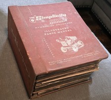 Rare Vintage Simplicity Dealer Parts Master Binder 1957-1975 Landlord Sovereign