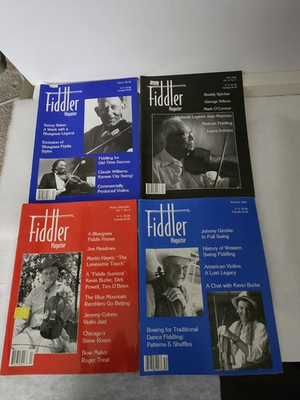 #ad Fiddler Magazine Winter 1994 amp; 2000 Fall 98 amp; Summer 1995 4 Magazine Lot $19.95
