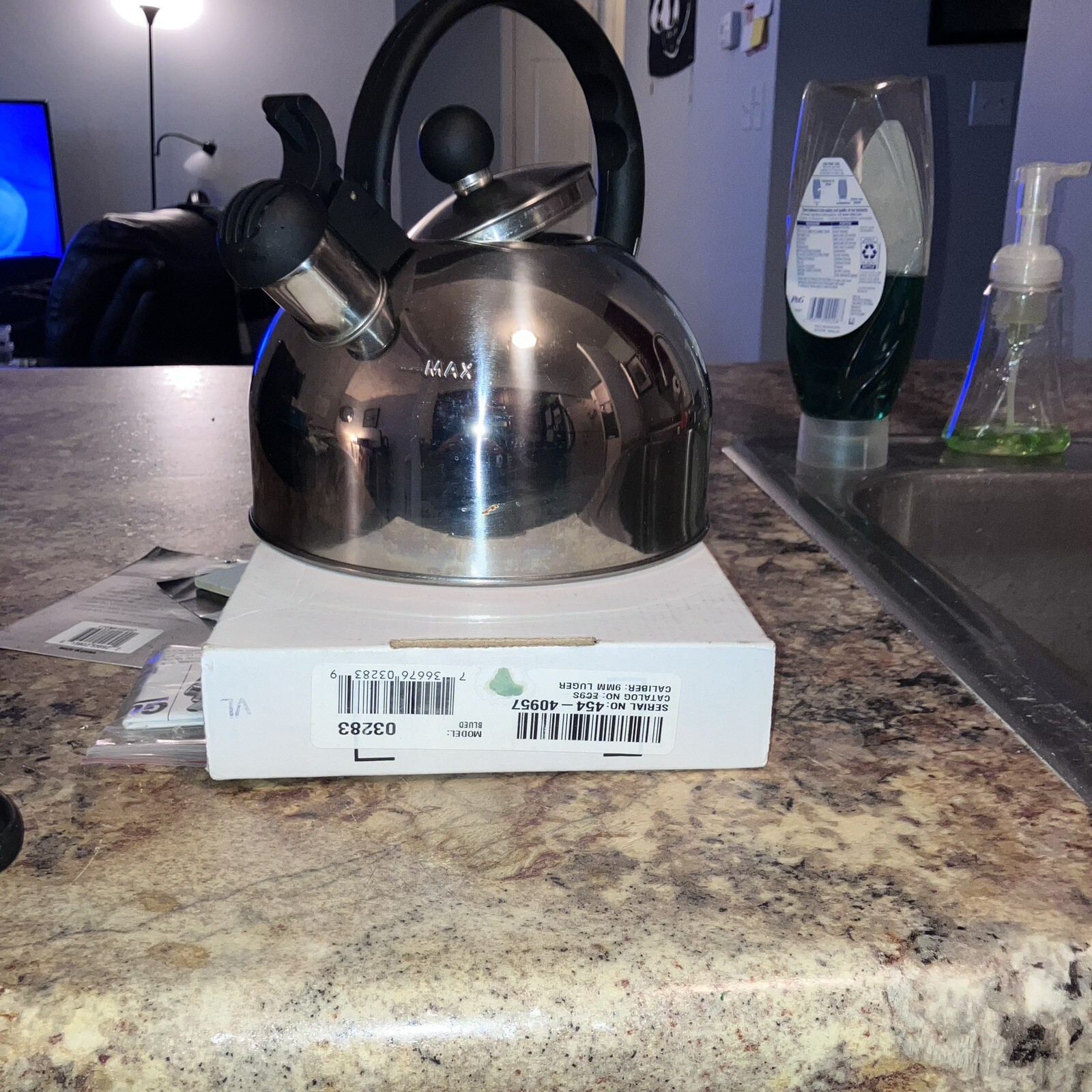 Primula Stewart Whistling Stovetop Tea Kettle Food Grade Stainless