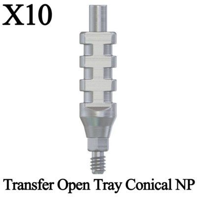 10x Dental Transfer Impression Coping Open Tray Conical Nobel Active RP Fixture