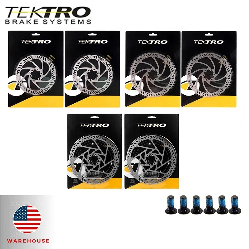 Rotor de bicicleta TEKTRO 160/180/203 MTB/E-Bike freno de disco hidráulico con 6 pernos Foto 2 de 3