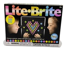 Lite Brite Mini Size Create Pictures With Light Colorful Pegs 2021 Hasbro New