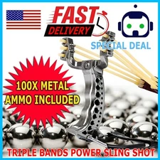 Slingshot Hunting Fishing Heavy Duty Wrist Fit Adult Boys Teens Outdoor Sports