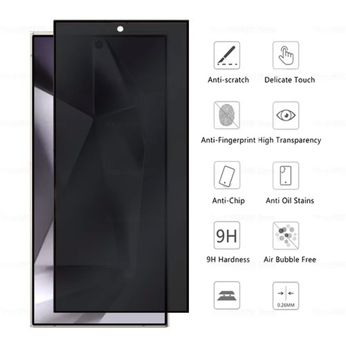 Samsung Galaxy S25 S24 Edge Ultra Plus Privacy Panzerfolie Anti-Spy Blickschutz - Bild 3 von 18
