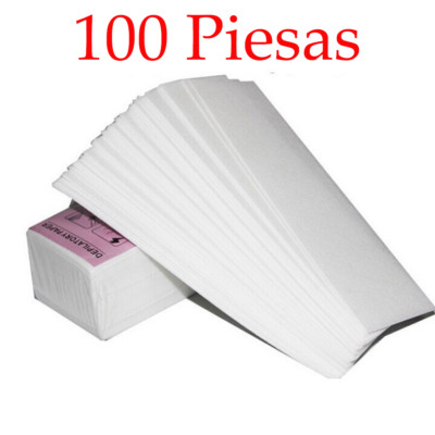 100 x Tiras de Cera Depilar Pelo Royos de Papel Depilador Depilación de Cuerpo