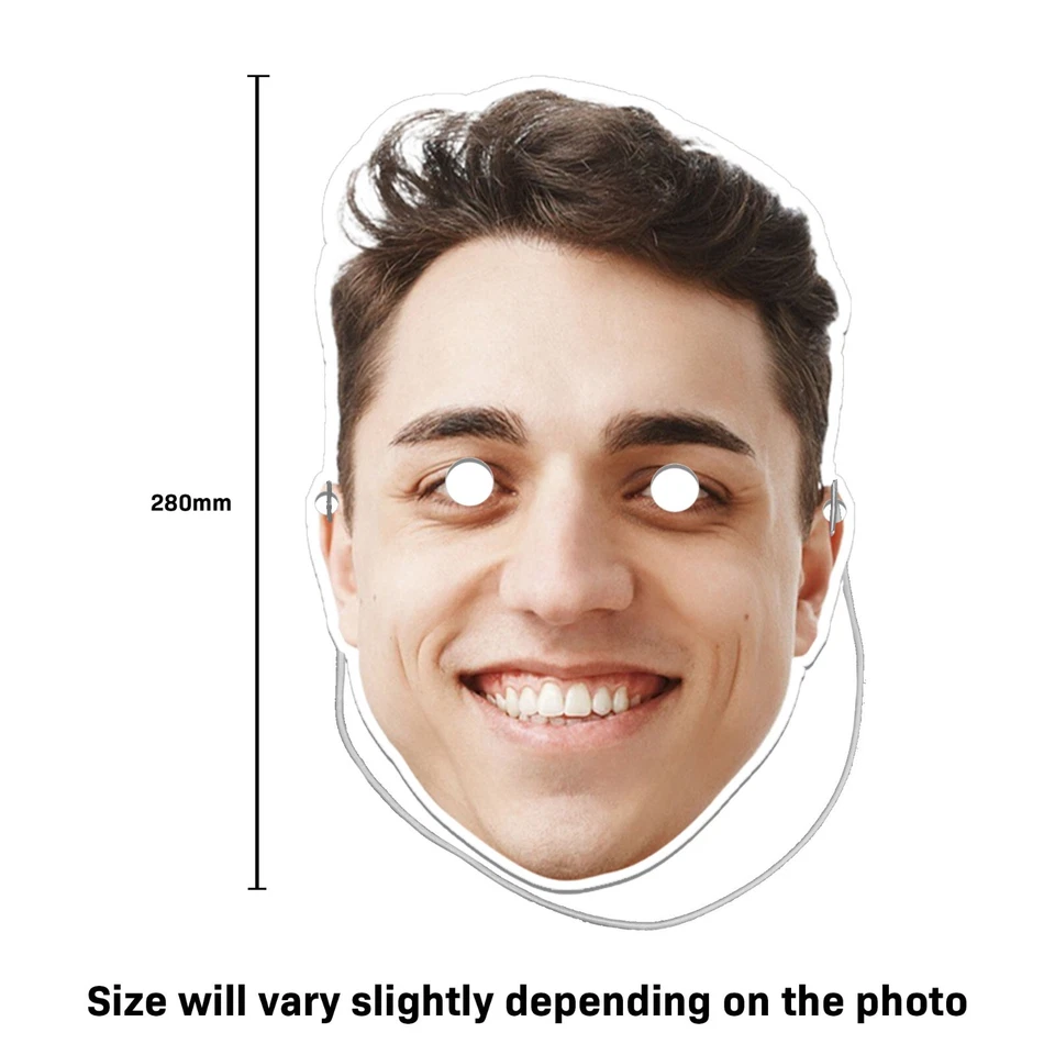 Personalised Photo Face Masks For Stag & Hen Night Decorations Adult Party Games - Image 3 of 4