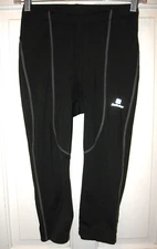 BELLWEATHER PADDED CYCLING TIGHTS SZ SMALL BLACK POLY BLEND LINED STYLE# 7792EUC