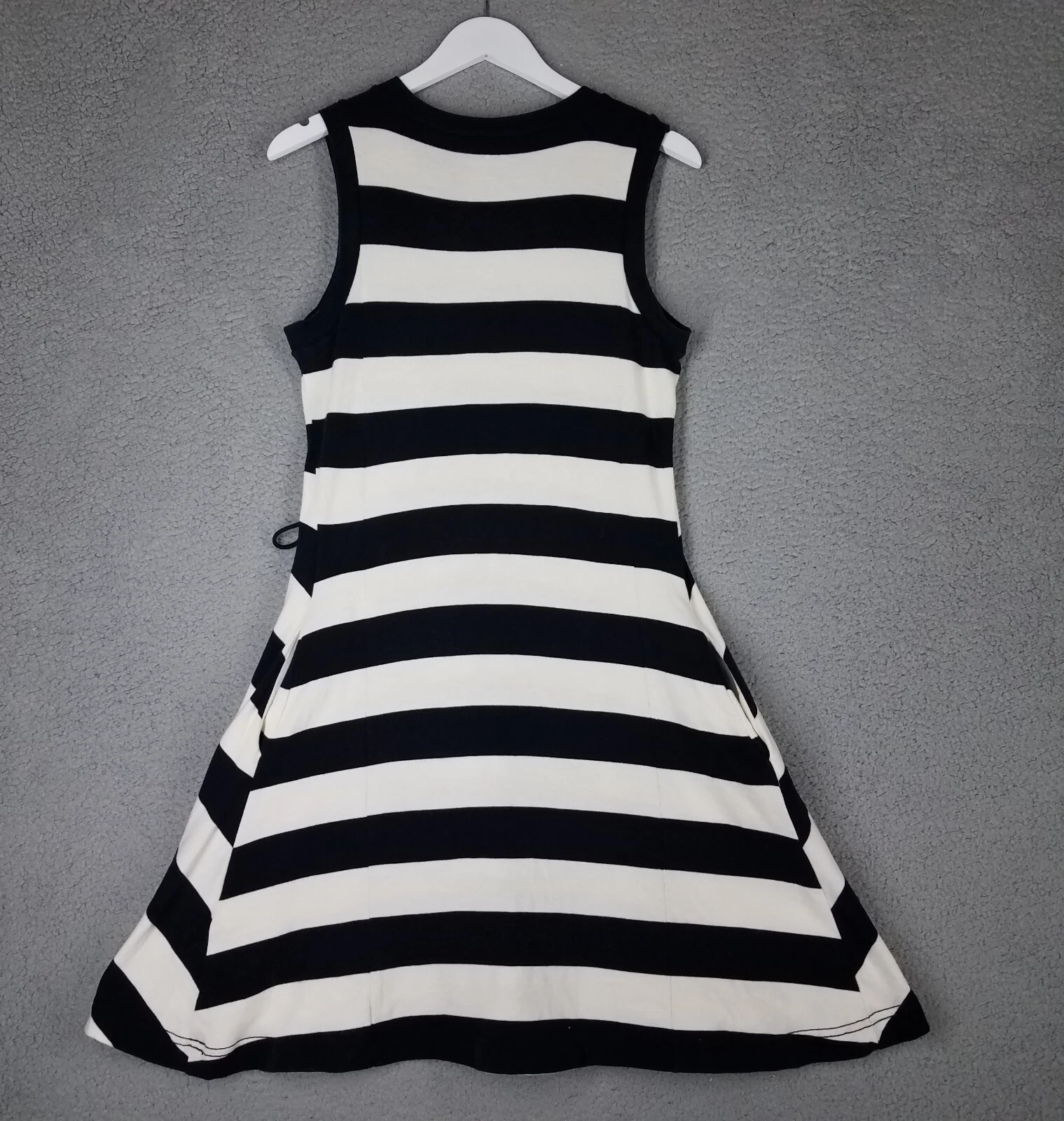 Abito Kate Spade donna medio righe casual viaggio resort nero bianco comodo