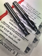 5pcs 3/8" Solid Carbide End Mills Tialn Coated, 2 Flute 1006-TN2F-38