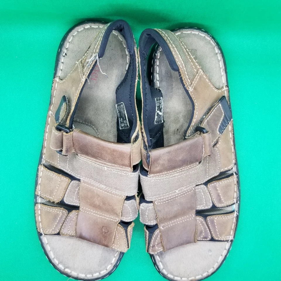 DEXTER Hombre Talla 12 CONFORT TUCSON FISHERMAN SANDALIA MARRÓN ESPUMA VISCOELÁSTICA ACOLCHADA Foto 2 de 4