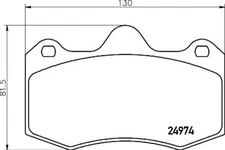 Brembo P 85 134 brake pad set, disc brake for Lotus, Seat