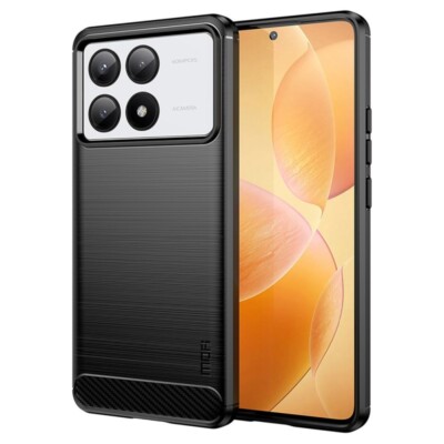 Shockproof Case For Xiaomi POCO X6 5G Carbon Fibre Effect Back Cover