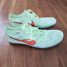 Nike Zoom Mamba V Track Spikes Mens Sz 11.5 Green Barely Volt Orange NWOB