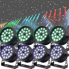 8 pack DJ par 18 18W 6IN1 RGBWA UV LED stage light zoom light DMX led par light