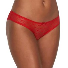 NWT Frederick's of Hollywood Maree Red Hearts Lace Sissy Panties 1X