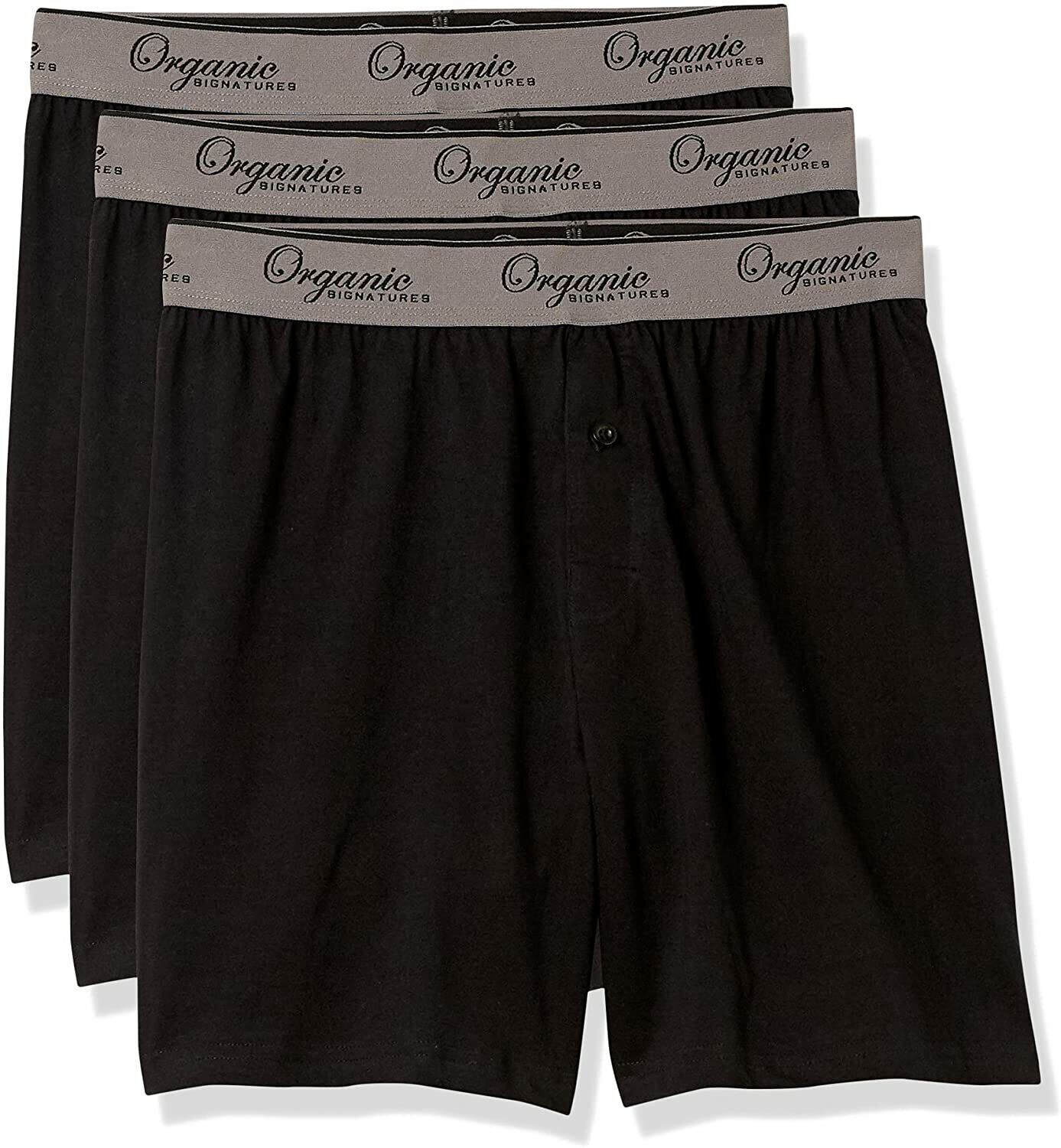 Organic Signatures Men's Boxers 100% Organic Cotton, Soft Boxers