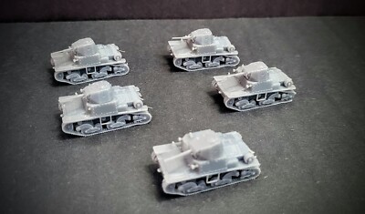 28mm Italian L6/40 Tank Platon X5 For Bolt Action 1/56th Scale