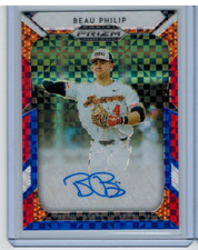 2019 Panini Prizm Draft Picks Beau Philip Red, White, Blue Prizm Autograph /99 