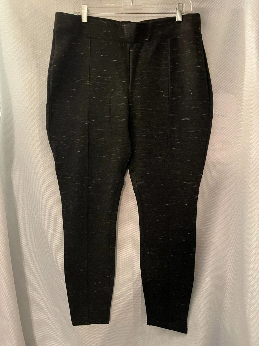 NWT TIME and TRU Black Stretch CAPRI PANTS WOMEN'S SIZE 16