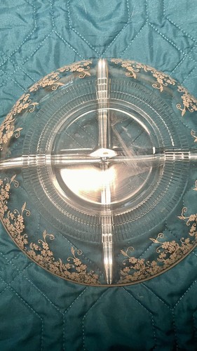 Duncan & Miller First Love Etch DECO Relish Tray Dish Vintage Silver Inlay 10” - Picture 6 of 12