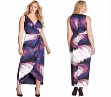 MYNT 1792 Faux Wrap Maxi Dress 16