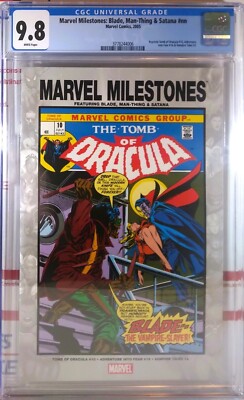    CGC 9.8 MARVEL MILESTONES BLADE MAN-THING & SATANA Tomb of Dracula #10 Fear
