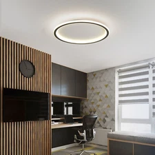 22'' Modern Dimmable Flush Mount Ceiling Light Fixture Panel Light LED & Remote