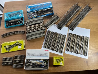 Märklin H0 M Gleis Gesamtprogramm Brücken Schrauben Zubehör Bogenweichen