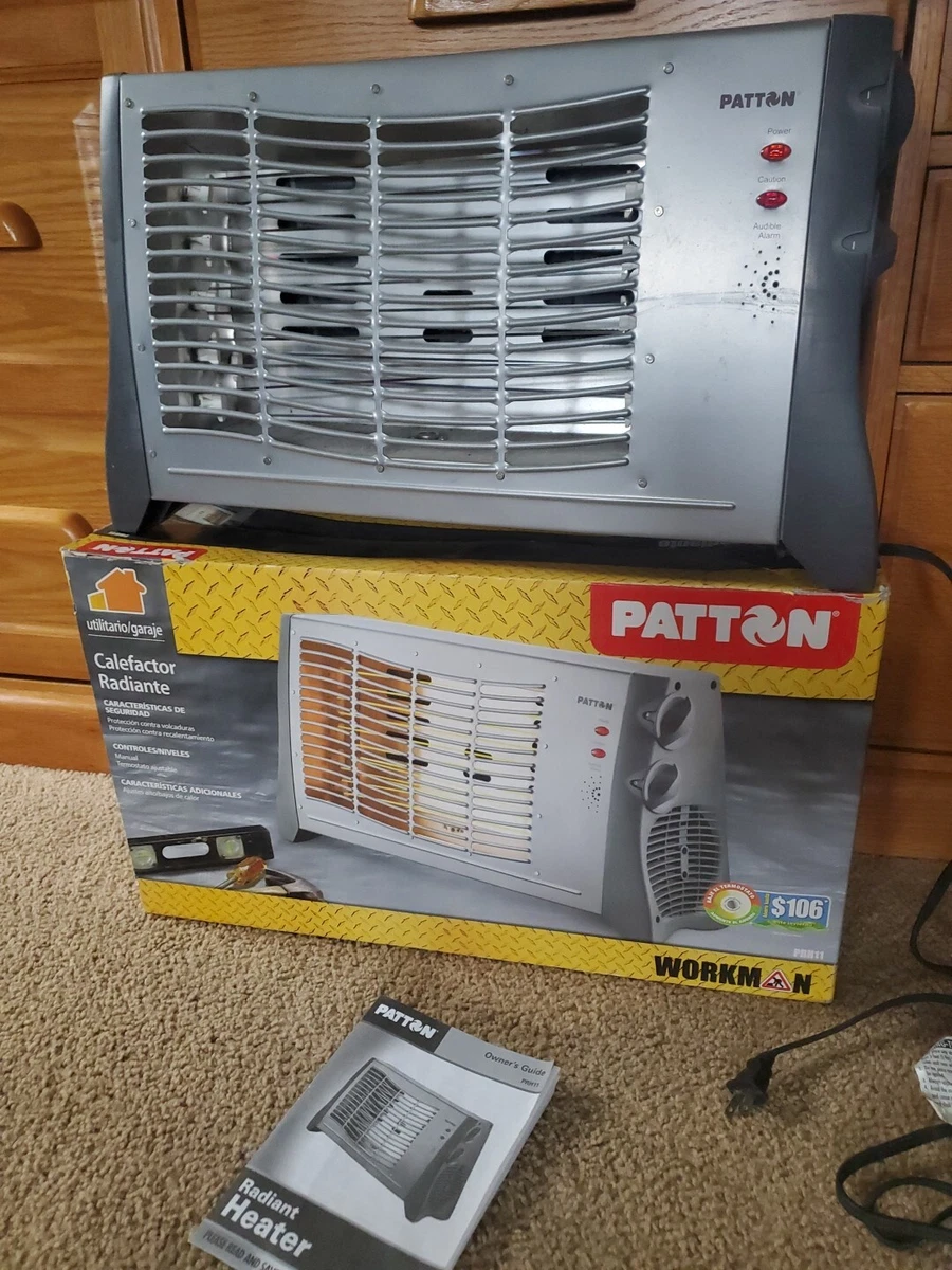 PATTON Radiant Heater 1500 WATT Portable Utility PRH11