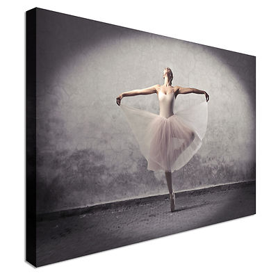 Schöne Ballerina Leinwand Wandbild Bild Druck