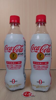 2x Coca Cola PLUS Dietary Fiber Healthy 0 Cal Full Japan Limited FREE SHIPPING