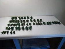 FALLER BUSCH 50 PC LOT SPRUCE FIR PINE TREE TREES 4'' 3'' 2.5'' 2'' 1.5'' REA L2
