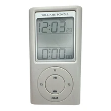 Williams Sonoma Digital Triple Timer Three Cooking Times Kitchen White EUC